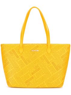 сумка-тоут с тисненым логотипом Love Moschino