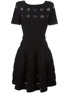 расклешенное платье с блестками Alaïa