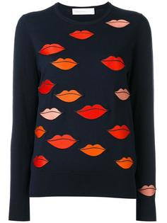 lips print jumper Victoria Victoria Beckham