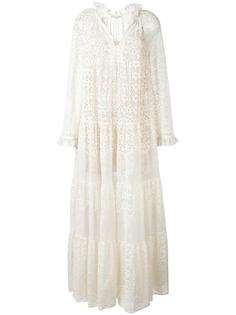 scalloped neck lace dress Stella McCartney