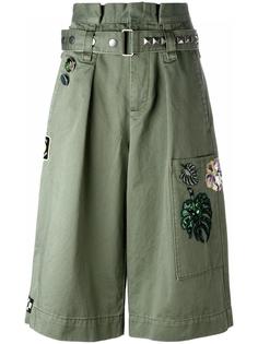 embroidered long cargo shorts Marc Jacobs