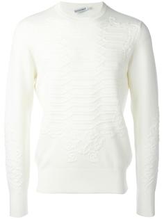 rib stitch jacquard jumper Alexander McQueen