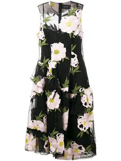 floral embroidered dress Simone Rocha