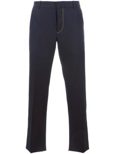 contrast stitching tailored trousers Alexander McQueen