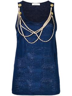 chain detail tank top  Pierre Balmain