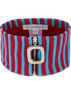zip stripe collar  J.W.Anderson