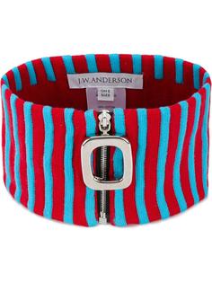 zip stripe collar  J.W.Anderson