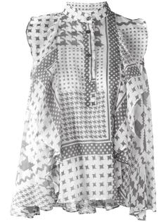 houndstooth pattern blouse  Iro