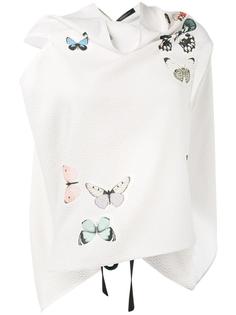 butterfly print Eugene top Roland Mouret
