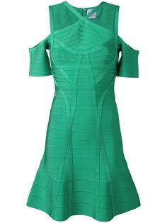 cold-shoulder dress Hervé Léger