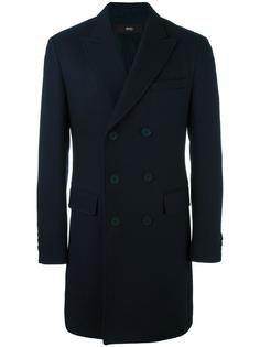 двубортное пальто Boss Hugo Boss