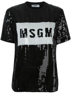 sequined T-shirt MSGM