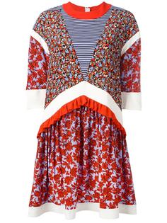 платье-шифт с цветочным принтом MSGM