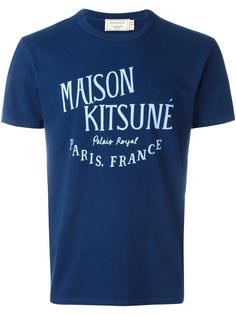 футболка с принтом логотипа   Maison Kitsuné