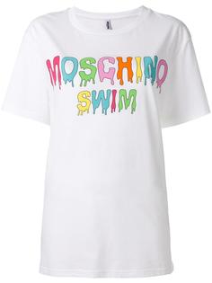 футболка с принтом логотипа Moschino Swim