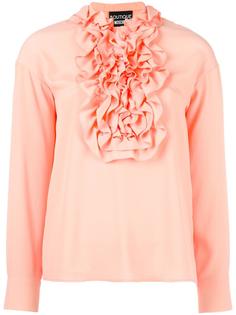 ruffled bib blouse Boutique Moschino