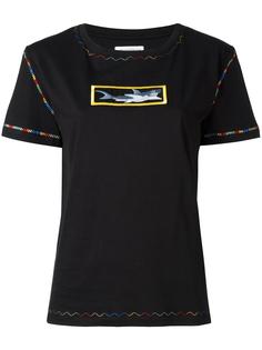 shark embroidery T-shirt  J.W.Anderson