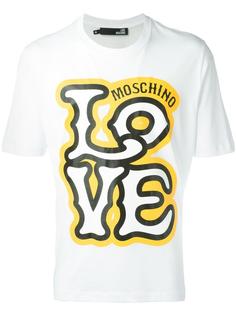 logo print T-shirt Love Moschino