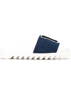 LA denim flip flops Joshua Sanders