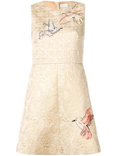 bird appliqué jacquard dress Red Valentino