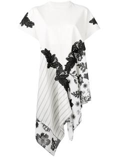 macramé detail asymmetric T-shirt Antonio Marras