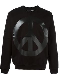 peace print sweatshirt Love Moschino