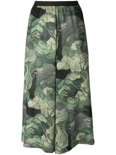 укороченные брюки с принтом деревьев Antonio Marras