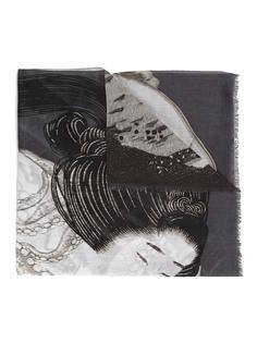 Japanese motif scarf Homme Plissé Issey Miyake