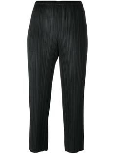 pleated cropped trousers  Pleats Please By Issey Miyake