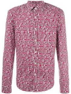 logo print shirt  Love Moschino