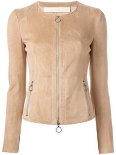 zipped leather jacket  Drome