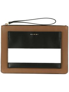 colour block clutch Marni