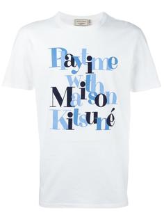 slogan logo T-shirt  Maison Kitsuné
