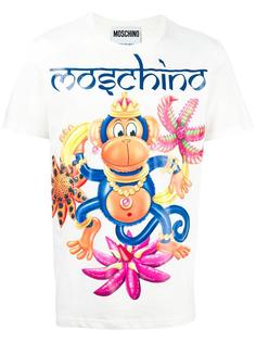 футболка с принтом Monkey Moschino