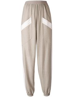 contrast trimmed track pants Agnona