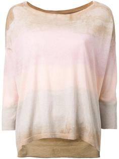 bleached stripe T-shirt  Raquel Allegra