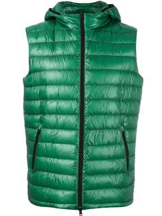 zipped hooded gilet Herno