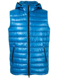 zipped hooded gilet Herno