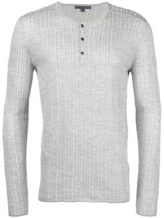 ribbed henley T-shirt  John Varvatos