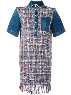 denim tweed dress MSGM