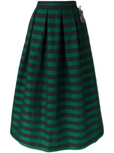 embellished striped skirt Rochas