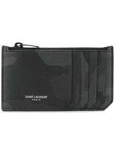 камуфляжная визитница Saint Laurent