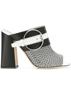 chevron print mules  Pollini