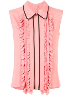 ruffle trim sleeveless blouse Marni