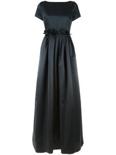 pleated trim fitted dress Rochas
