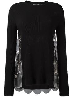 ribbed trim sweatshirt  Rochas