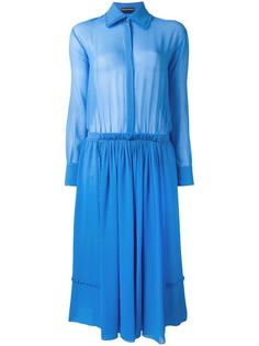 pleated trim shirt dress  Rochas