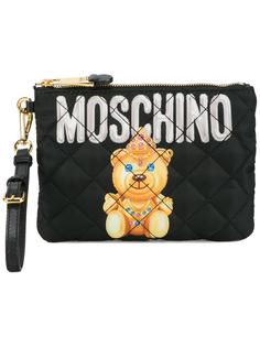 маленький стеганый клатч Moschino