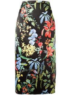floral print pencil skirt  Rochas
