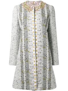 embellished neck midi coat Giambattista Valli